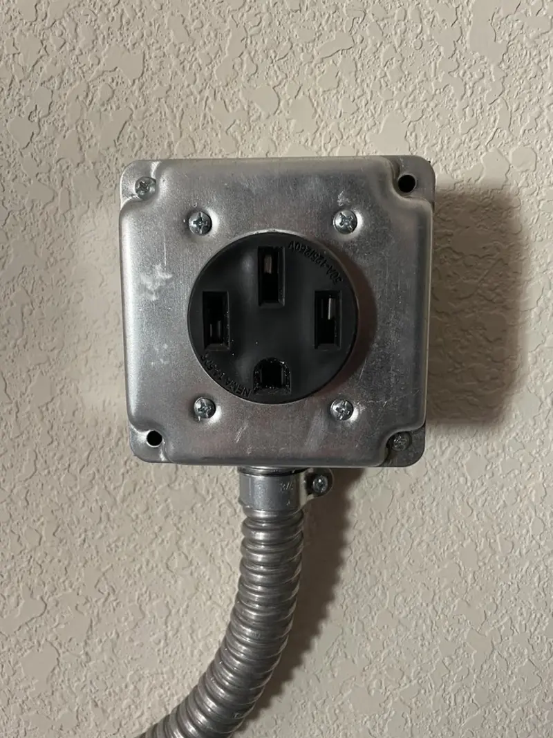 NEMA 14-50 outlet installed for Smart Home Electrical in Licking